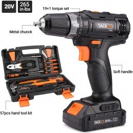 TACKLIFE® cordless drill and household tool kit2